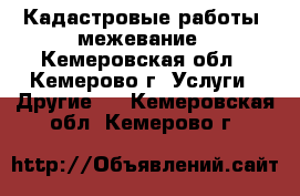 Кадастровые работы, межевание - Кемеровская обл., Кемерово г. Услуги » Другие   . Кемеровская обл.,Кемерово г.